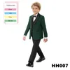 Ternos masculinos de terno monocromático formal para meninos colete de blazer e calça conjuntos de roupas para festa de casamento host da primavera outono 2024