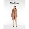 Płaszcz damski kaszmirowy płaszcz designerski płaszcz mody Maxmaras 2024 wiosna/lato nowy produkt damski wełna z kapturem wielbłąd