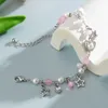 Link bransoletki punk harajuku metalowy pentagram bransoletka dla kobiet egirl vintage perłowa biżuteria estetyczna Akcesoria Y2K