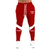 Fitness Muscle Gym Pantalons de jogging Men Bodybuilding Running Cotton Sweatpants Patchwork pantalon Run Training 240412