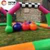 Outdoor Activities Free Shipping to Door 8x6m PVC Tarpaulin Commercial Inflatable Race Track Didi Car Arena for Sale