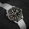 Wristwatches Watchdives WD007 Titanium NTTD Dive Watch NH35 Automatic Movement Sapphire 100m Waterproof Watches Super Luminous Wristwatch