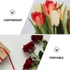Dekorativa blommor 30 st leveranser simulerade blommatillbehör konstgjord plastbehållare