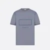 Duyou Herren Couture entspannte T-Shirt-Marke Kleidung Frauen Sommer T-Shirt mit Stickloggo Slub Baumwolltrikot Hochqualität Tops 7218