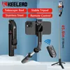 Selfie Monopods L13 1130mm Versão estendida Bluetooth Mini Selfie Slowe Tripé dobrável com obturador remoto para Android iOS Smartphone Y240418