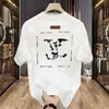 Men's T-Shirts designer American round neck short sleeved high street trendy summer loose couple t-shirt top U4B8