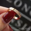 Anelli di gioielleria di design di fascia alta per donna Carter Classic Ring V Gold Mens e Ring Hide e stretto anello a diamante singolo a diamante Originale 1: 1 con logo reale