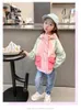 Ceketler Kızların Ceket İlkbahar ve Sonbahar 2024 Çocuk Moda Bebek Günlük Hardigan Kapşonlu Ceket Üstü