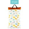 Belt 40*70cm Waterproof Wet/Dry Diaper Pail Bag Reusable Doubl Pockets Large Hanging Cloth Diaper Bag Laundry Nappy Wet Bags