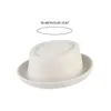 大人ファッションのためのベレー帽ロールブリムフェドーラソリッドカラーパナマウールコスプレコスチュームユニセックスフラットトップ