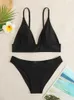 Dames badkleding micro bikini zwempak vrouwen hoge taille 2024 massieve slinger bikini's set sexy string badpak vrouwelijk zomer strandkleding