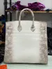 BRKNNS Handbag Genuine Cuir 7a Handswen Hac High Himalayan White Crocodile 40cm de la main de la main