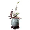 Vases |implement Japanese Zen Art Flower Arranging Elder Brother Kiln Small Origin Teahouse Ikebana Furnishing Articles