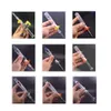 2sets Glass Water Bongs Smoking Pipes 14mm Ceramic Tip Quartz Banger Nail Clip Dabber Tool 20 Style Handle Spill-proof Dab Rig Bong Glass Oil Burner Pipes