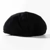 HIY8 Bérets Male Plus taille Ivy Hat Big Head Man Spring Summer et Automne Newsboy Cap de caisson de lin de dada de haut niveau M 55-58CM L 59-61CM D240418