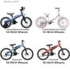 Велосипеды детские велосипеды для мальчиков и девочек MTB 14 дюймов с тренировочными колесами Bicyc Складывание Blue Bycy Road Sports Легко для Assb L48