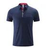 LU في الهواء الطلق MEN POLO SHIRT رجال سريع الجاف يرتدي العرق القصيرة أعلى الذكور الأكمام قصيرة كمية عالية الجليد الصيف