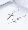 Fashion Solid 925 Sterling Silver Cross Drop Dangle Hook Earrings for Women Girls Jewelry Gift Pendientes Aros Oorbellen Orecchin1635326