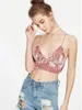 CAMISOLE SERCIONI BOHO ESPORTA USA USA FOG PINK SLING VELVET ROSE