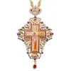 ペンダントネックレスゴールドメッキの胸をクロスロシアギリシャの十字架Reliusネックレスビザンチン芸術と正統派の伝統がDHLVBを提供する