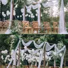 10st Organza Chair Sashes 150200cm Soft Mesh Tulle Cover Gaze Decoration for Wedding Banket Party Home El 240407