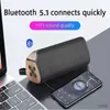 Taşınabilir Hoparlörler Kablosuz Güçlü Bluetooth Hoparlör Bas Kablosuz Hoparlörler Subwoofer Su geçirmez Ses Kutusu Desteği TF TWS USB Flash Drive