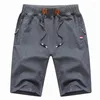 Shorts masculinos homens casuais verão masculino moda curta cor sólida fitness breationstring