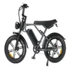 EU US ENTALLON 1000W Retro Dirt Fat Tire E-Bike V8 H9 2,0 Longue plage 20 * 4,0 "Bicycle électrique hors route 500W Fatbike 50 km / H