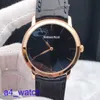 Fashion AP Wrist Watch 18K Rose Gold Automatic Mécanique 41 mm Black Dial Mens 15180OR.OO.A002CR.01 Crocodile en cuir STRAP