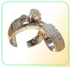 Ensemble de bague de mariage Anneau de fiançailles Anneaux de créateurs Knuckle Diamond Rings Fashion Jewelry Gift 65236683527