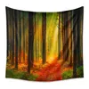 Tapisseries automne jaune forestier ruisseau paysage tapisserie maple arbres feuilles pending halpie salle de décoration intérieure tapis