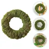 Decorative Flowers Moss Ring DIY Plants Wreath Material Christmas Hoops Dream Catcher Circle Frames Rattan Rings Front Door Decor