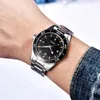 Armbanduhr Herren Uhr 41 mm Stahlband Sterile Luminou Zifferblatt Sapphire Miyota Automatische Bewegung Datum wasserdichtes Keramik Blende Armbanduhr