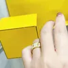 2022 Luxurys Designers Ring High Quality Jewelry Designer Gold Rings Engagements for Women Love Ring Letter F Brand Earrings Box 2299n