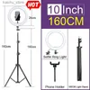 Éclairage continu ringlight remplissage en direct 10 12 14 RONNEMENTS LUMIÈRE LED LED SELTIE SELTIE POUR TRIPOD TRIPOD DIMMable Youtube Light Photo Camera Téléphone Y240418