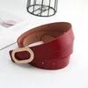 Belts Belt Durable Vintage Women's Wide Faux Leather Adjustable With Metal Buckle For Shirts Pants Dresses Girls