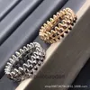 Anneaux de bijoux de créateurs haut de gamme pour femmes Carter Rivet Bullet Head Mâle et femelle Bullette rotative Plante plaquée avec anneau de 18K Ring Finger Ring Original 1: 1 LOGO