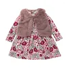 Robes de fille fille de vêtements pour filles ensemble enfants 2024 enfants