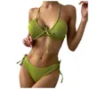 Dames zwemkleding bikini's 2024 vrouwen zwempak tie side vrouwelijke strappy bandage thong Braziliaanse biquini speciale stof zwempak