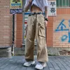 Workwear Casual Pants, Men's Trend, flera fickor, personlig och stilig 2024 Spring/Summer New Ins Pants K5085-P63