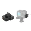 Tillbehör USBC Man till kvinnlig mikrofon 3,5 mm Jackadapter för DJI Osmo Action Camera Förbättrar ljudkvalitet Audio Extern Mic Mount