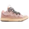 designer skor för män kvinnor trottoar sneakers lanvis skor lyxiga män kvinnor tränare avslappnade utomhus sneakers vit svart beige rosa blå lanvinss