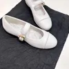 Balletto in pelle Falti di passerella primaveri primaverili comodi scarpe firmate mary jane scarpe da design per donne tacchi alti scarpe di fabbrica con scatola