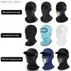 Capitões de ciclismo Máscaras de bicicleta ocidental masculino Capato de homens de verão Anti-UV Face Face Face Motorcycle Balaclava Ice Silk Bike Bike Helmet Máscara Caps de ciclismo L48