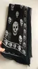 Sjaals Summer Beach Square SHAWL Dames Designer Skull Print Chiffon Scarf Moslim hijab voor vrouwen Luxe skeletwikkel 120cm 120C2553291