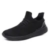 Casual Shoes Xek Light Weight Running For Men 2024 Spring Autumn Black Bekväm Anti Slip Male Outdoor Walking Sneakers YYJ156