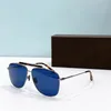 Sunglasses Gold Yellow Metal Pilot Square 1017 Mens Summer Shades Sunnies Lunettes de Soleil Glasses Occhiali da sole UV400 Eyewear