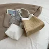 Torby na ramię małe splotowe torby dla kobiet tkana torba designerska