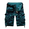 USA: s storlek kamouflage lös last shorts män cool sommar militär camo korta byxor homme 240412