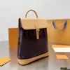 7A Sırt Çantası Tasarımcısı Eski Çiçek Kontrol Deseni Vintage Moda Tote Lüks Omuz Çantası Crossbody Canj Borç Kemeri Detay